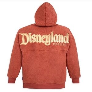 Disneyland Resort Sherpa Hoodie Rose Gold Sherpa Pullover Hoodie Size M